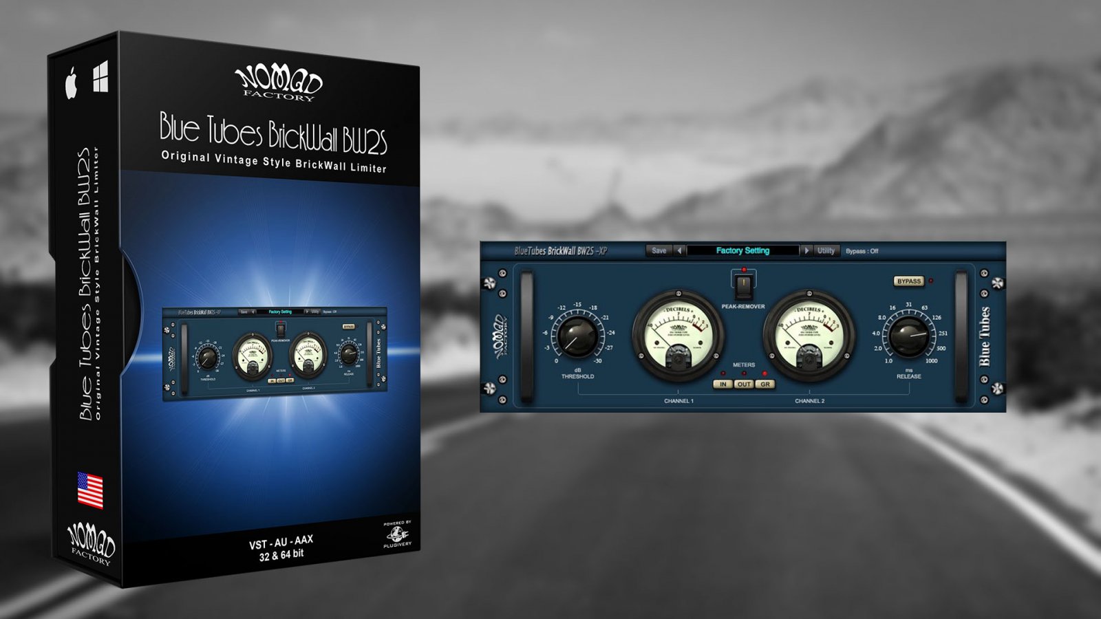 Blue Tubes BrickWall BW2S